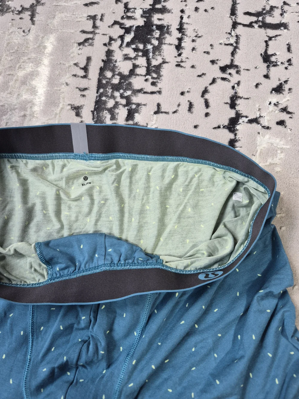 lululemon athletica Men’s Teal Performance Boxer Briefs New